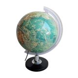 Globe terrestre vintage lumineux made in Italy 1970