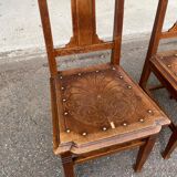3 Art Deco Luterma chairs Estonia 1950