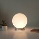 Vintage opaline and aluminium ceiling light from the 1950s.