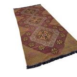 Vintage Turkish Kilim Rug , 226 x 100 cm