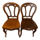 Pair of Art Nouveau curved wooden chairs, circa 1900 — Thonet style, ta