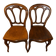 Pair of Art Nouveau curved wooden chairs, circa 1900 — Thonet style, ta