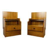 Pair of Scandinavian teak bedside tables, 1960s