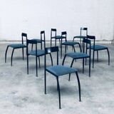 Postmodern Lolly Dining Chair Set from Fly Line, Italy, 1980s, Set of 9