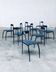 Postmodern Lolly Dining Chair Set from Fly Line, Italy, 1980s, Set of 9