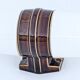 Double wall lamp in brown porcelain Model 6065 by Sigvard Bernadotte for Ifö – 1960s