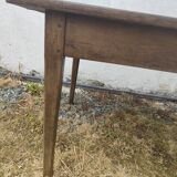 Table de ferme en chêne massif merisier