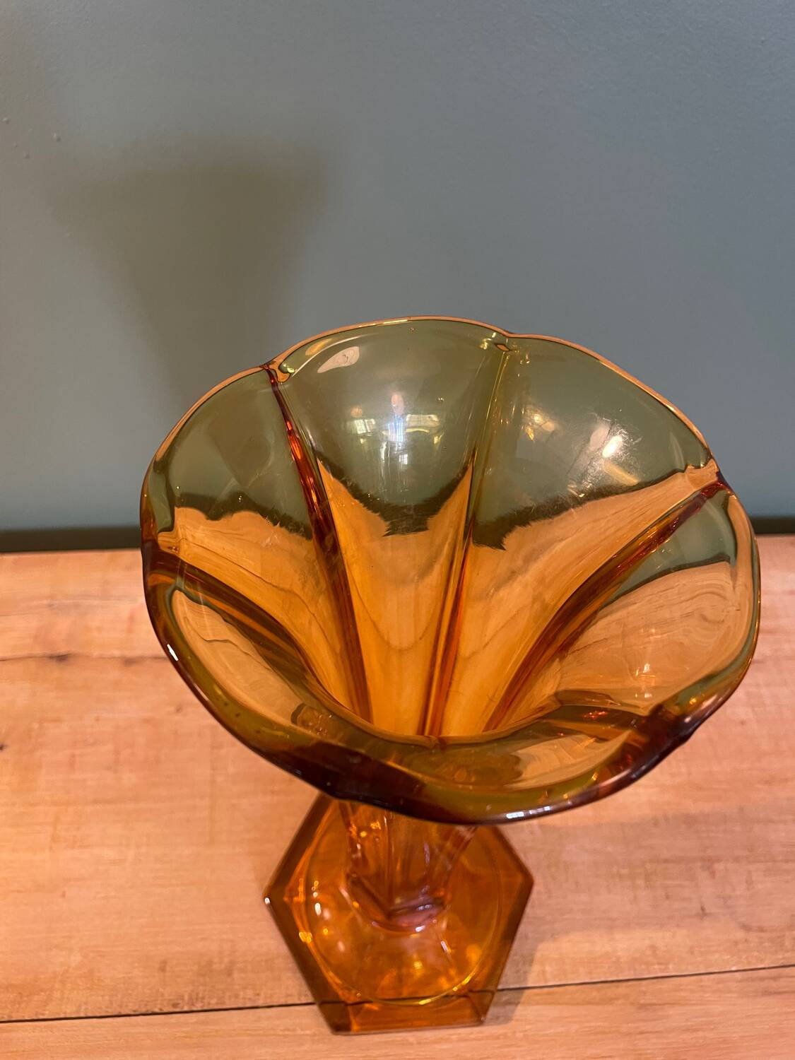 Art deco vase signed Val Saint Lambert