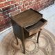 Classic dark wood bedside table