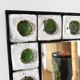 Ceramic and wrought iron mirror 1950