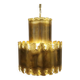 Brutalist brass hanging lamp, designed by Svend Aage Holm Sørensen Denmark