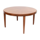 1950s round coffeetable in walnut