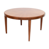 1950s round coffeetable in walnut
