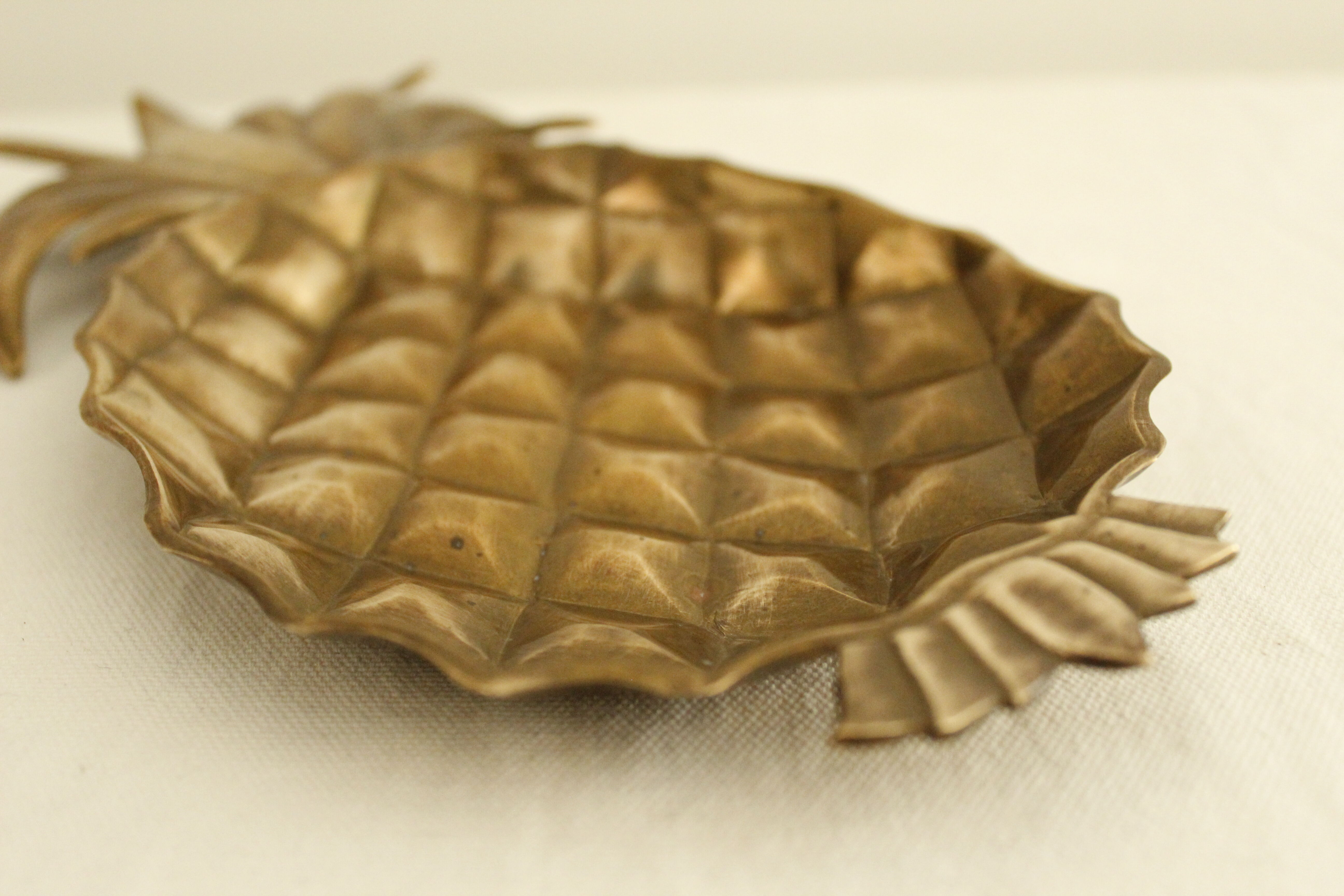 Tidy vintage pineapple brass