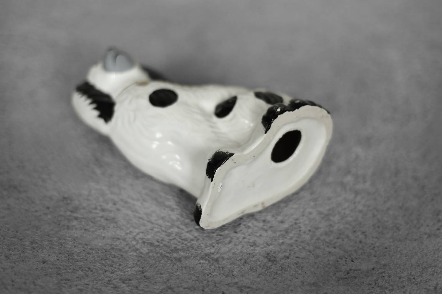 Chien de cheminée vintage en céramique Staffordshire Spaniel Figurine de cheminée