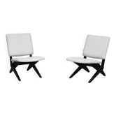 Jan van grunsven  fauteuils chauffeuses design vintage 1950 1960