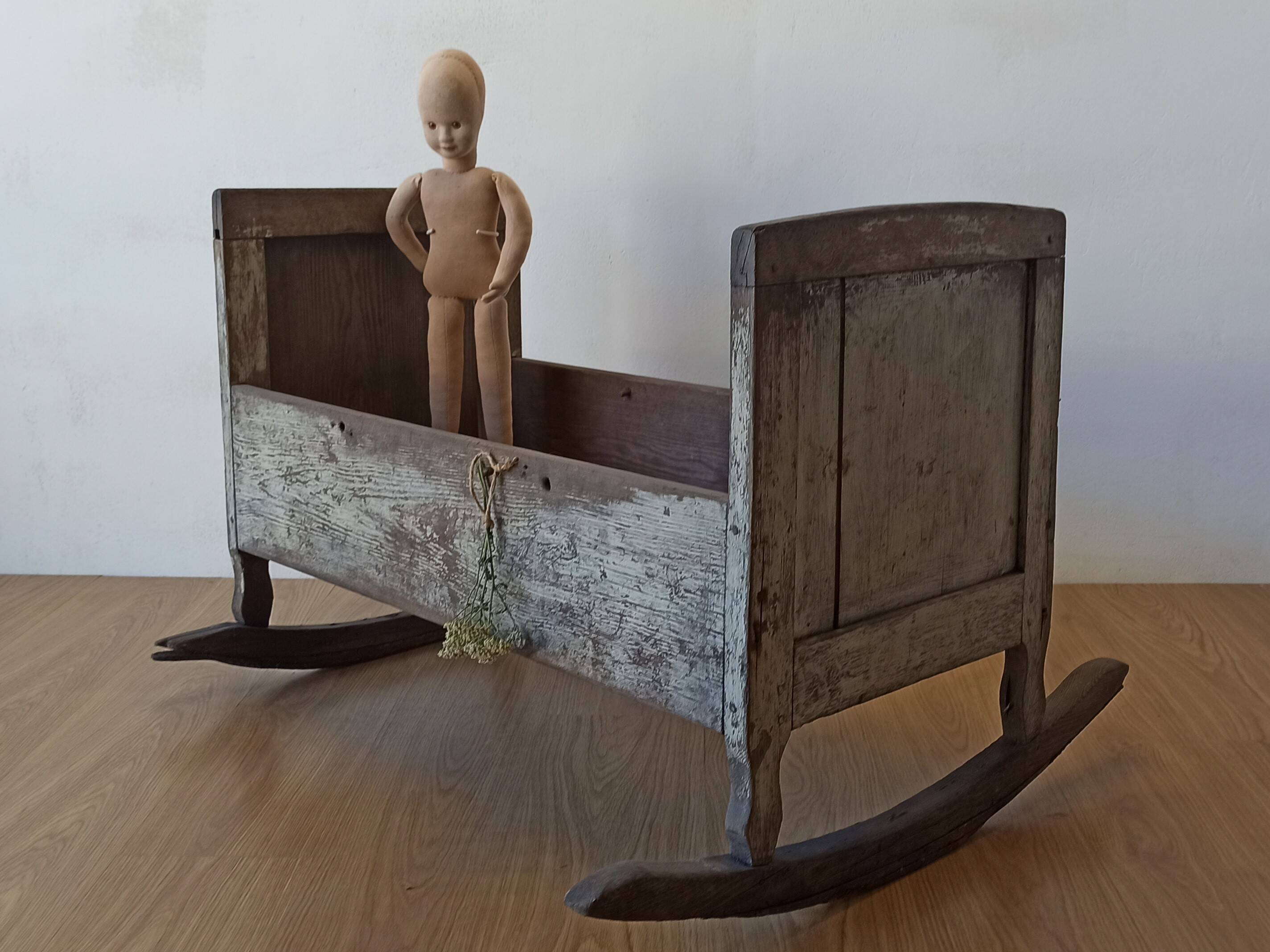 Old, antique cradle.