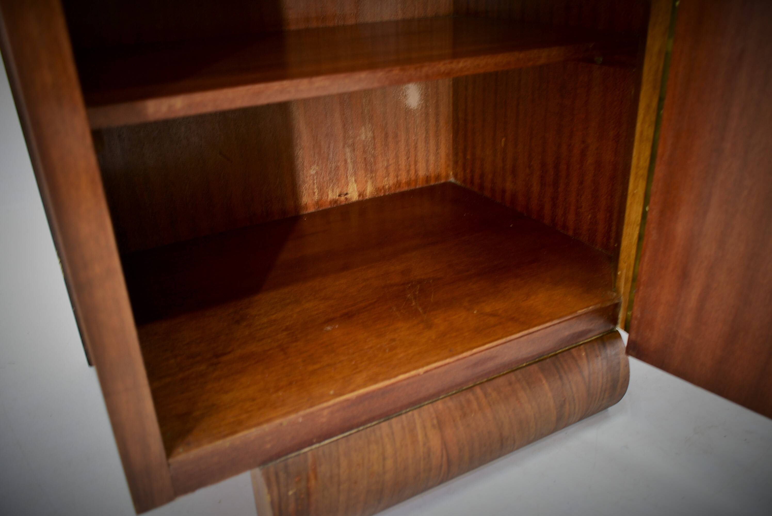 1938s,  Pair of art deco bedside table , Czechoslovakia