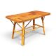 Vintage Audoux Minnet rattan and bamboo coffee table