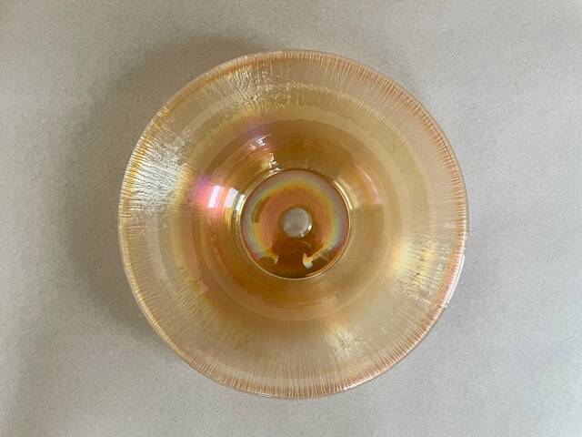 Iridescent glass bowl, Myra, WMF