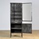 Cabinet de médecine en fer poli, années 1950