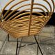 Pair of vintage Rohe Rotan chairs by H, Broekhuizen 1960