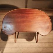 Kidney-shaped side table