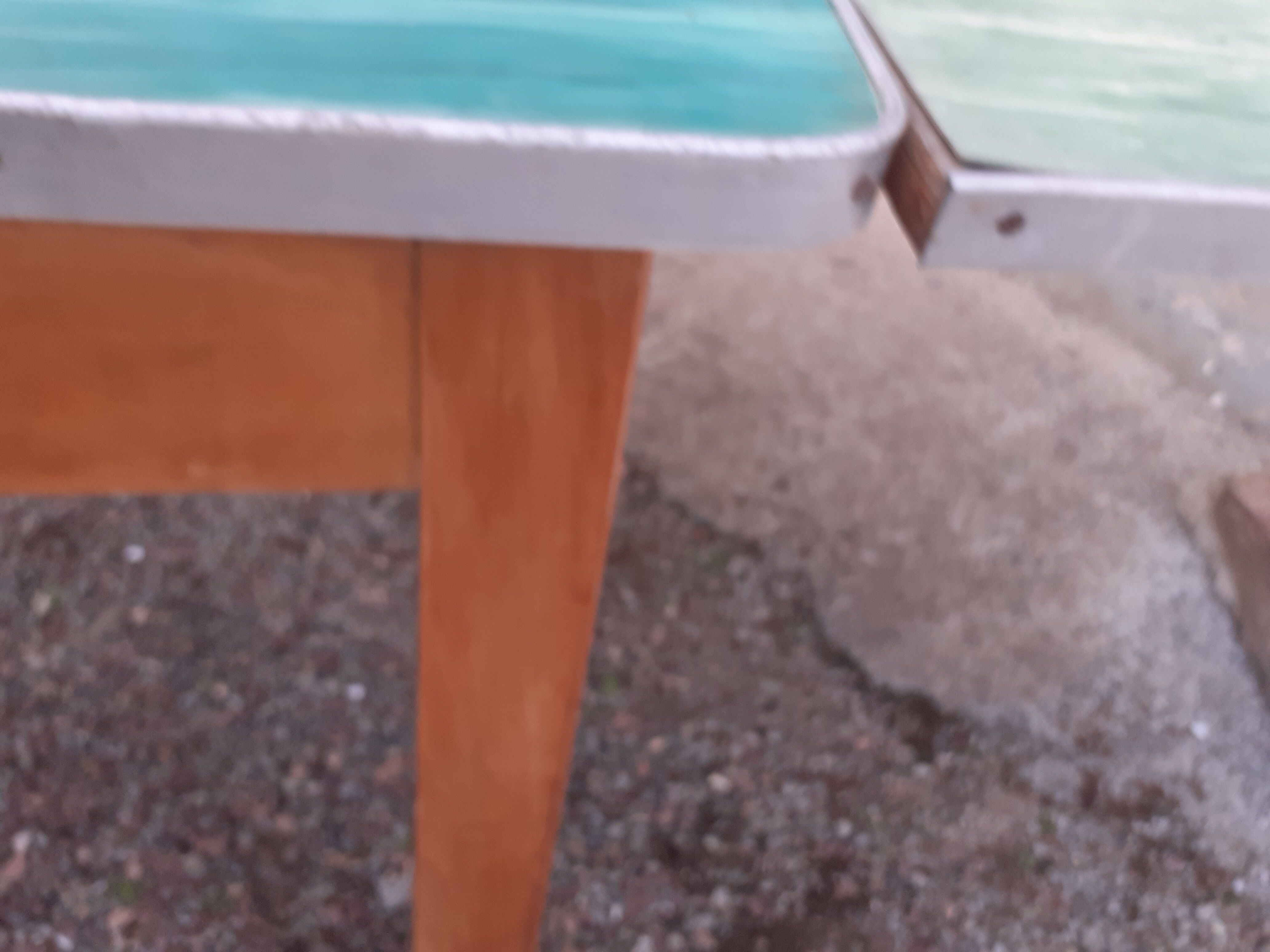 Vintage wooden formica kitchen table