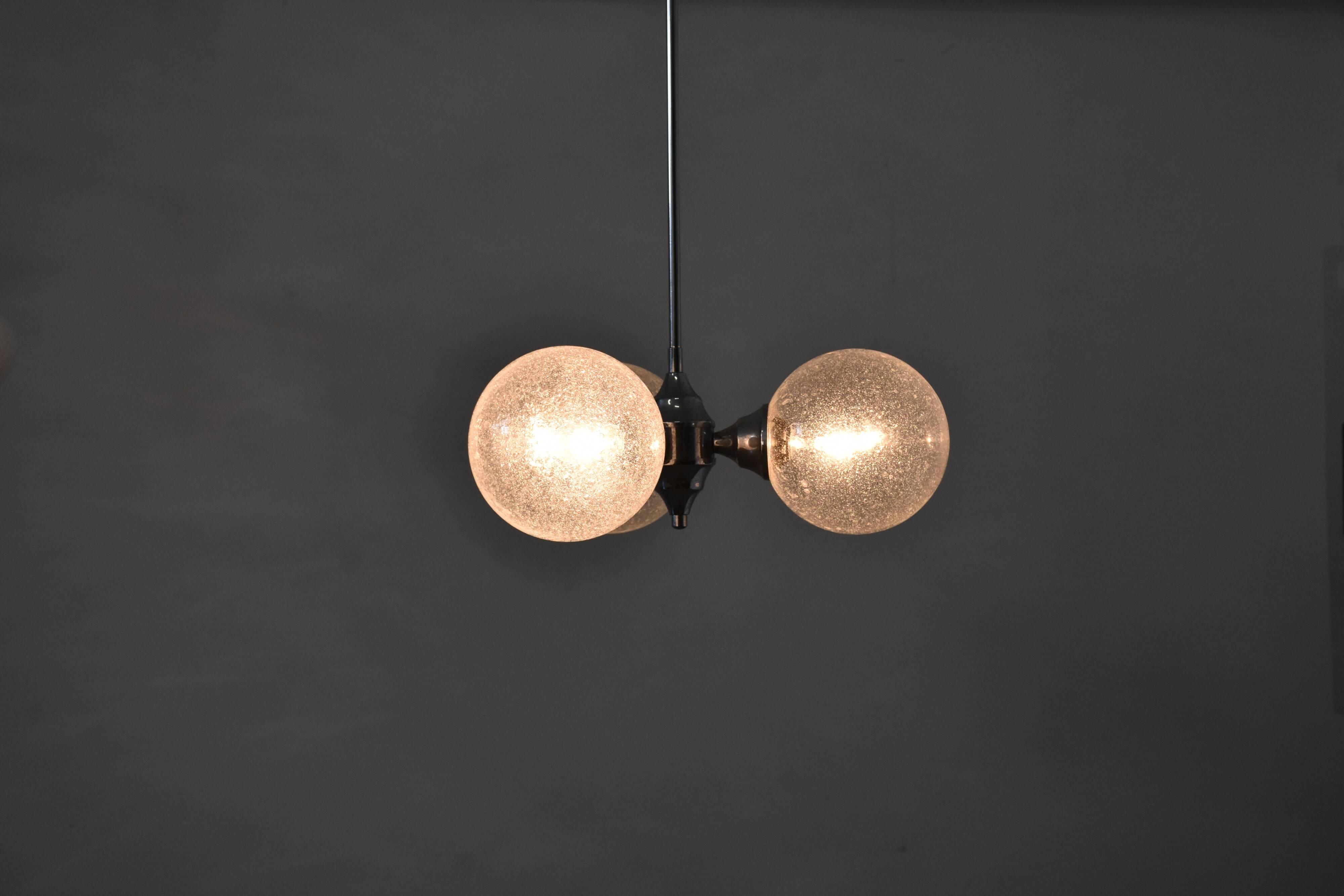 Vintage Sputnik Bubble Glass Lamp