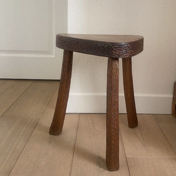 Brutalist tripod stool