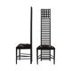 Mid-Century Modern Mackintosh "292 Hill House 1" Italian Pair of Ashwood Chairs