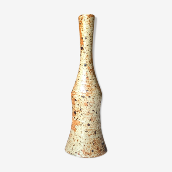 Vase bouteille en grès, années 60