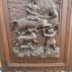 Carved oak solid wood door
