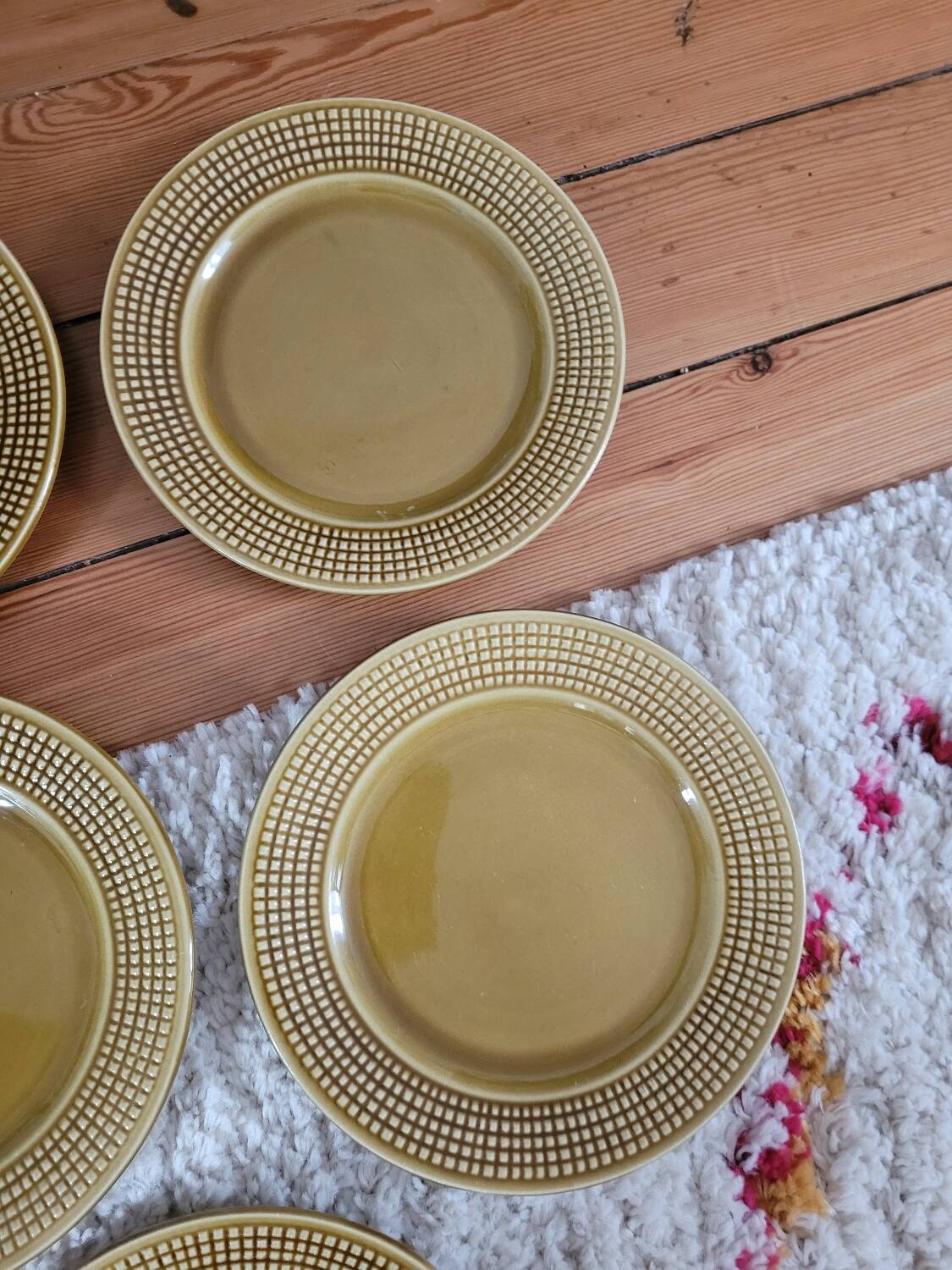 Set of 7 Niderviller dessert plates