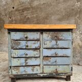 Industrial chest of drawers steel TV sideboard
