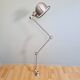 Lot de 4 lampes industrielle Jieldé en acier brossé, 3 bras