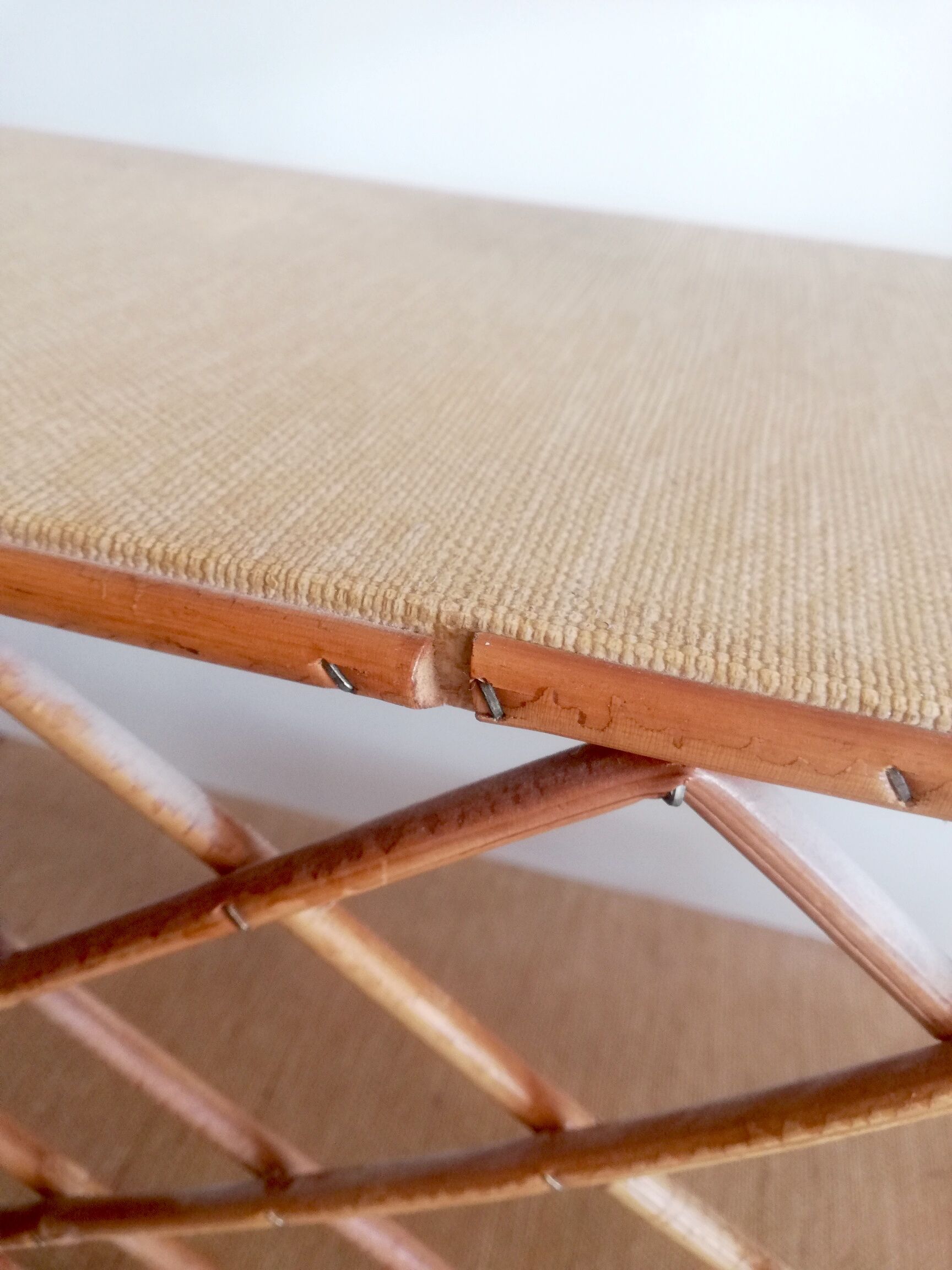 Vintage rattan shelf