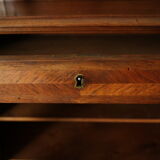 Louis XVI style music cabinet display case in 20th century walnut