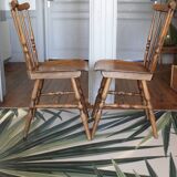 Paire de chaises Baumann modèle Tacoma