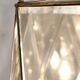 Vintage handmande octagonal glass and brass pendant lantern, Italy
