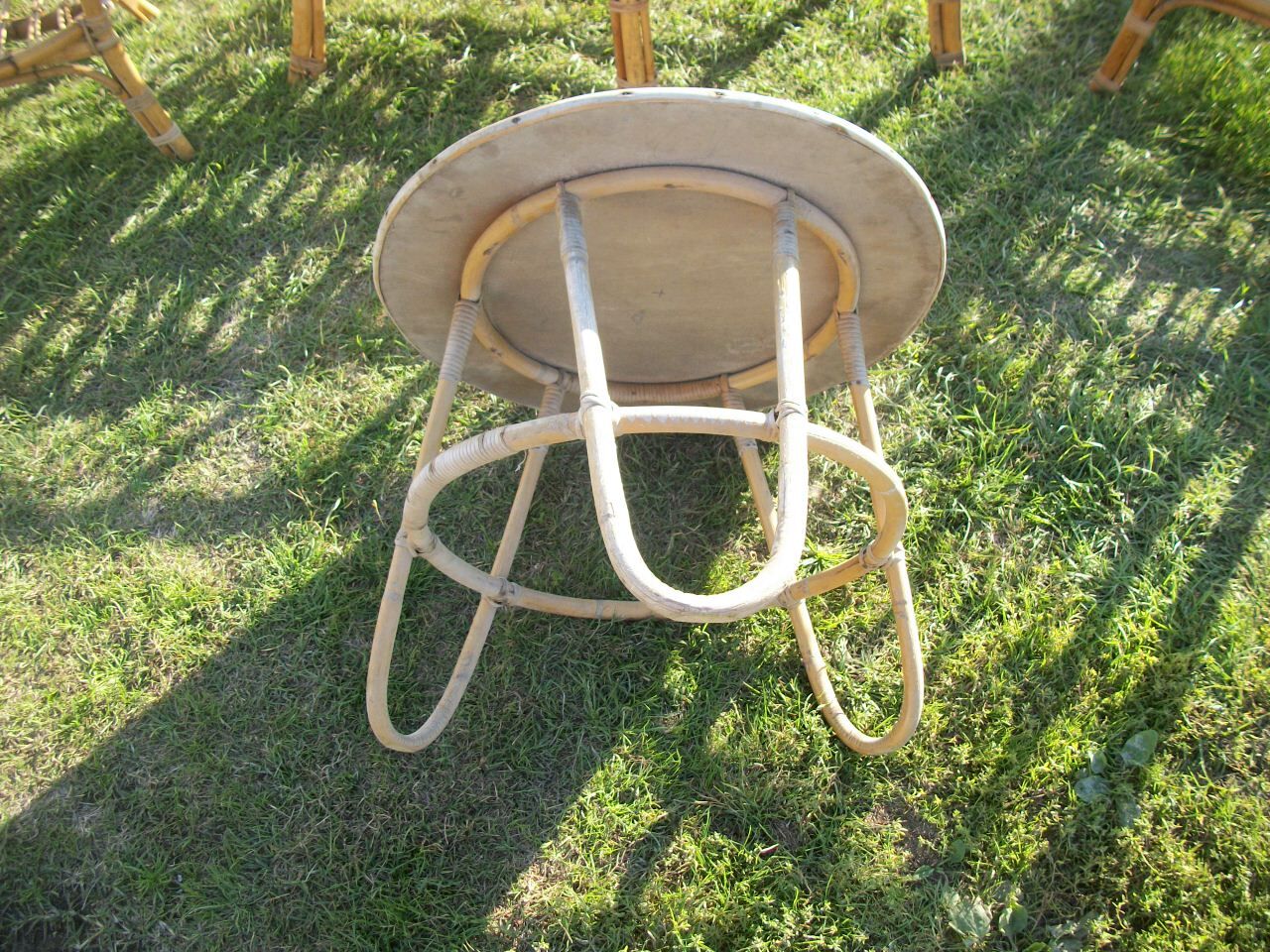 Bamboo and rattan living set
