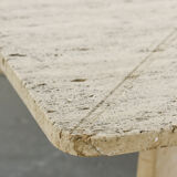 Large travertine coffee table