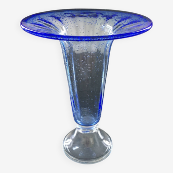 Large blue Biot vase
