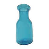 Blue glass carafe