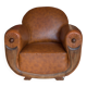 Leather club chair in good condition