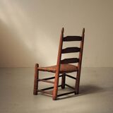 Low chair in Shaker style, United States, circa 1900