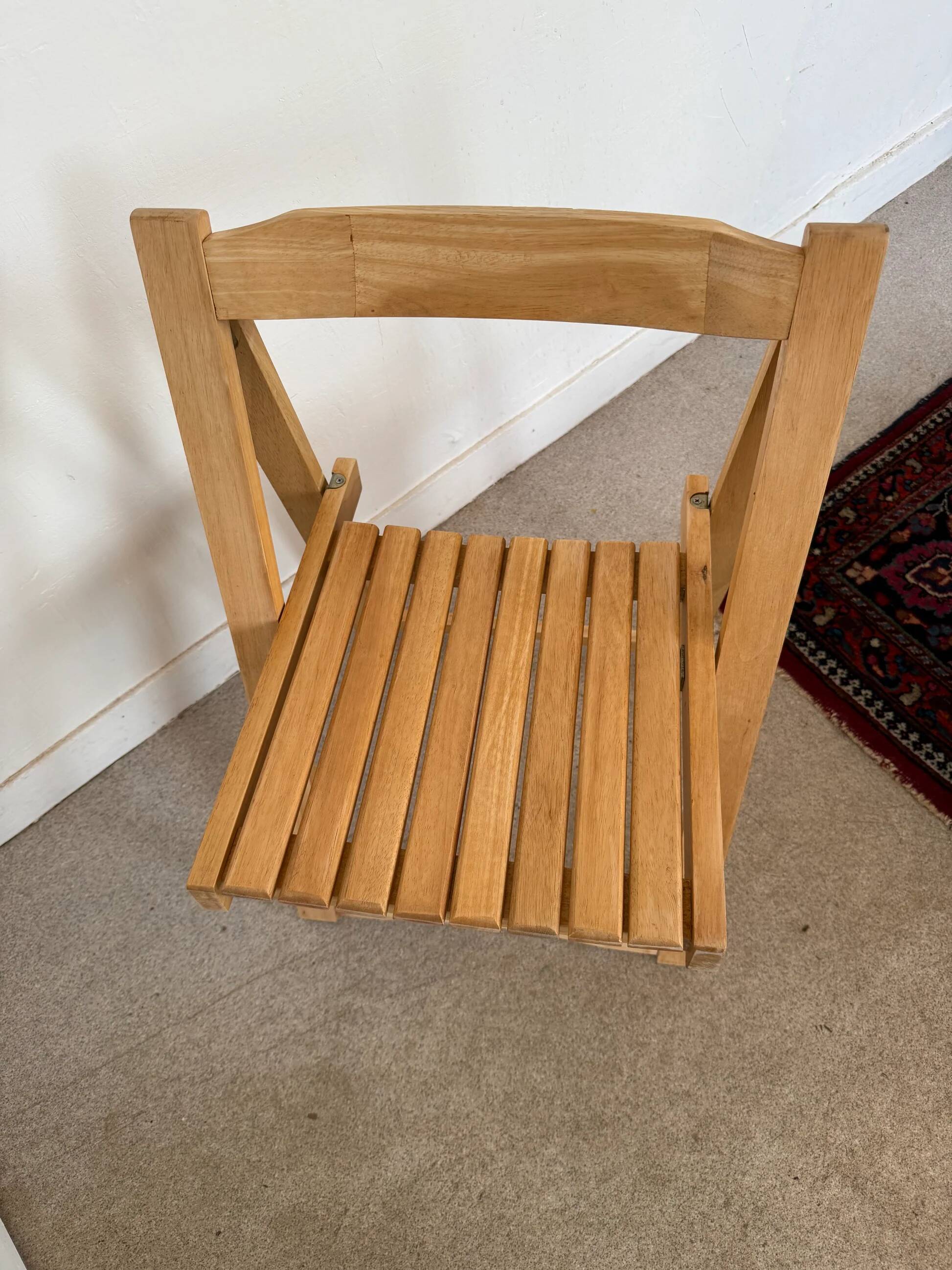 Wooden folding chair