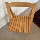 Wooden folding chair