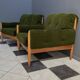 Set of 2 green relax chairs 1960s