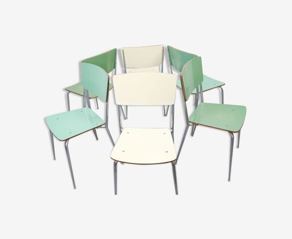 Ensemble de 6 chaises à manger du milieu du siècle